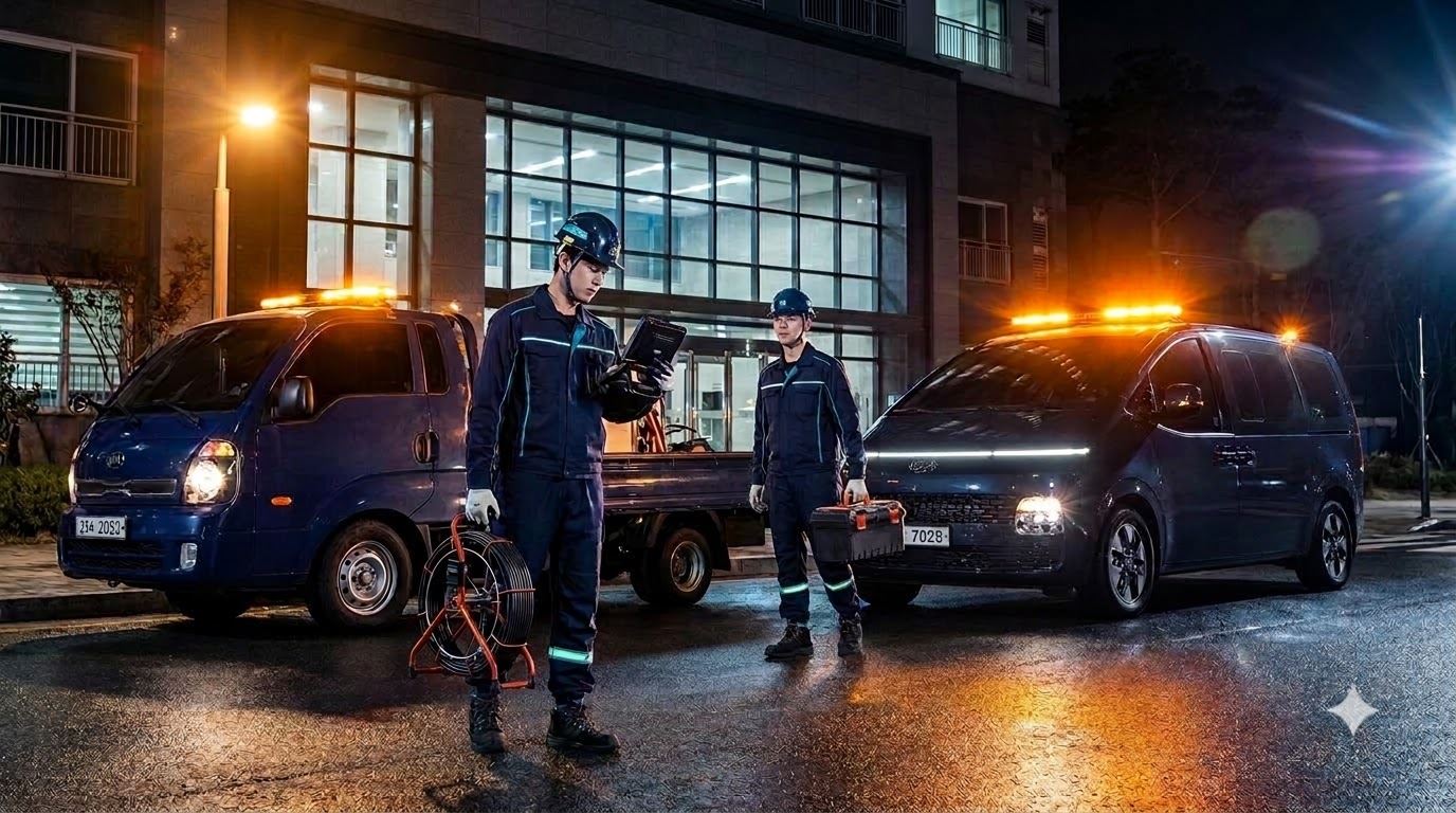 야간 긴급출동 현장