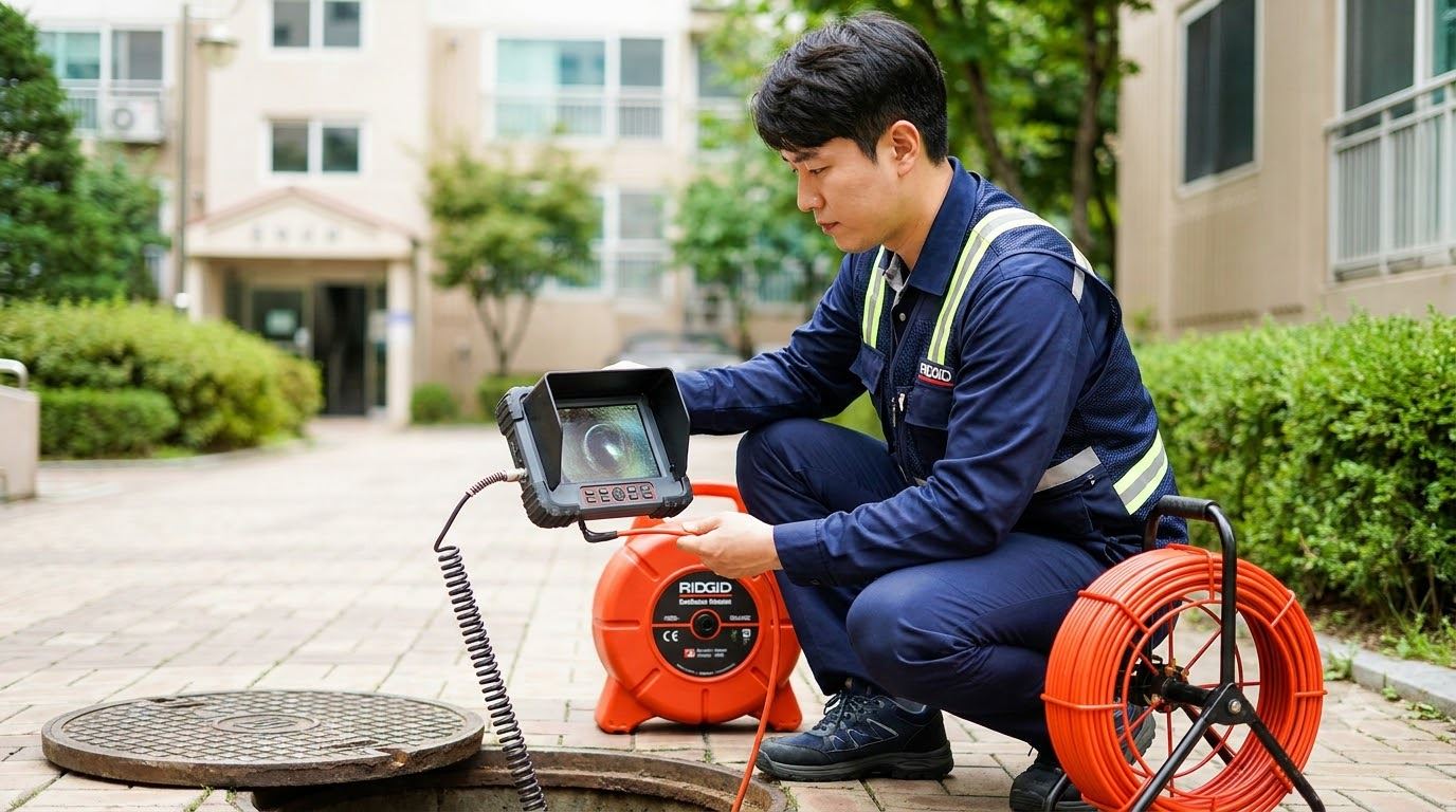 배관 내시경 관로 점검 작업