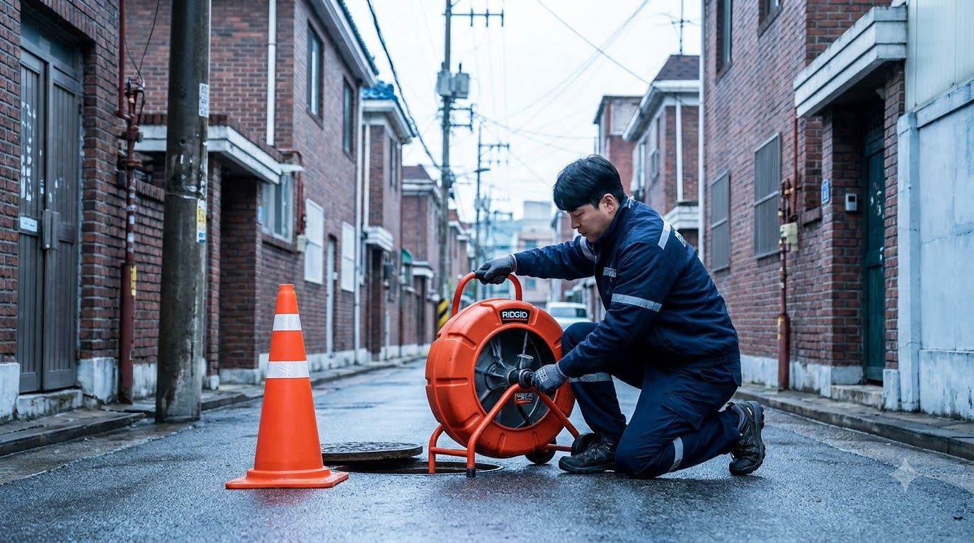 정화조 및 맨홀 준설 작업